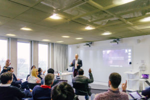 HEC Paris MBA students learn to pitch with Professor Michel Safars