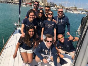 MBA Sailing Club competing in the LBS Global MBA Trophy Regatta