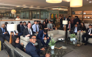 HEC MBA students who attended the Dubai Trek gathered together