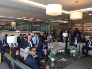 HEC MBA students who attended the Dubai Trek gathered together