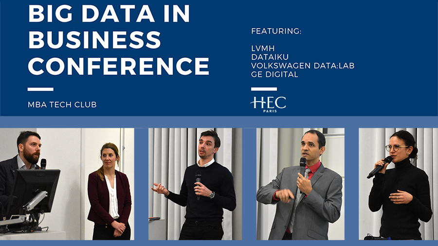 Pictures of all the speakers at the big data confernce hosted by the HEC Paris MBA