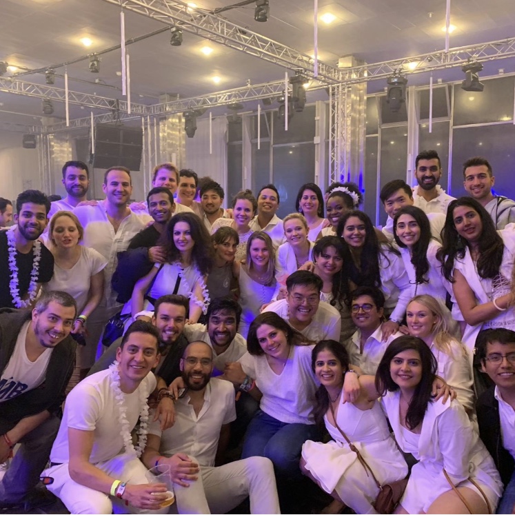 Looking sharp at the All-in-White party