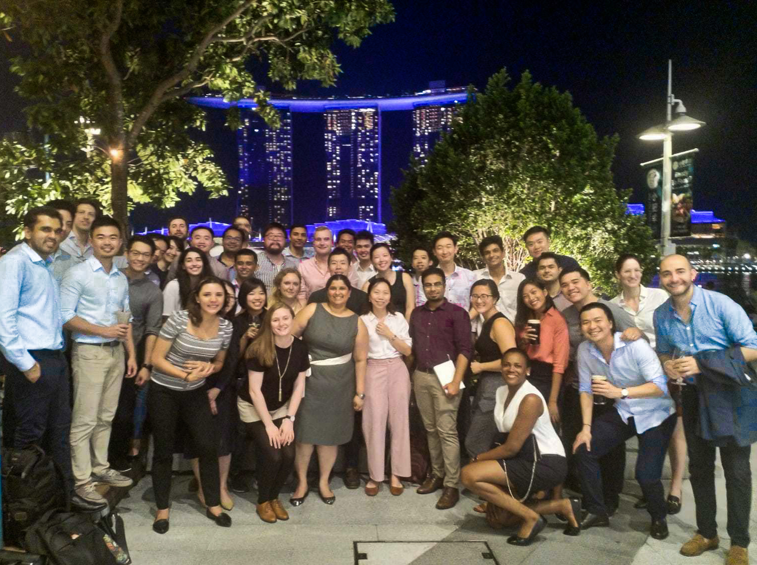 An evening networking event organized by MBA alumni living in Singapore
