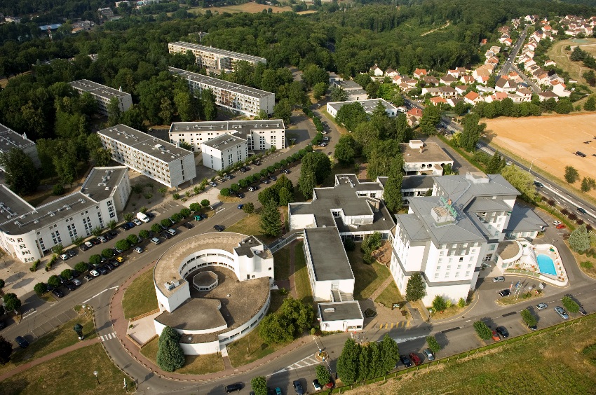 Image of aerial view of campus
