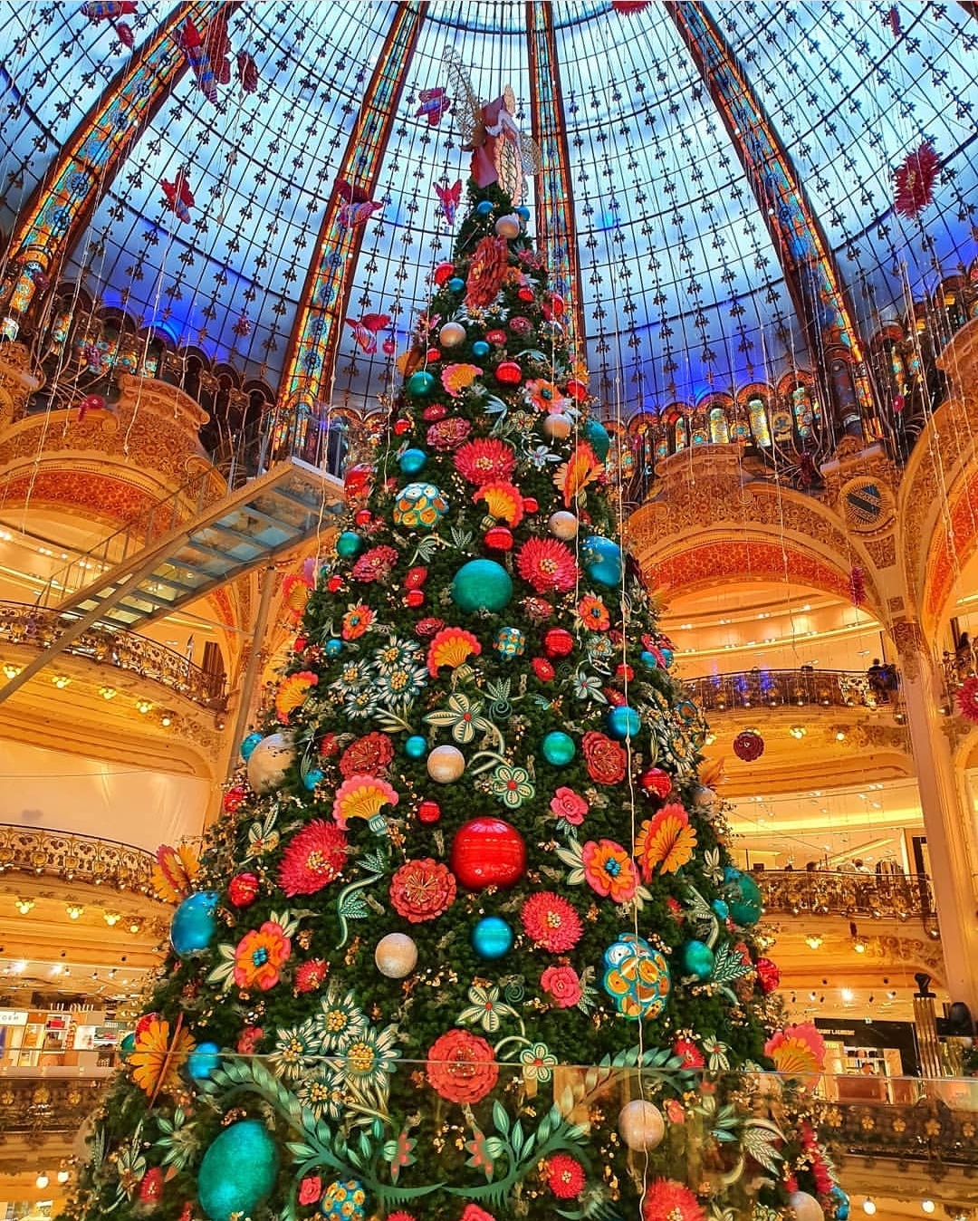 25-meter Christmas Tree at Galeries Lafayette