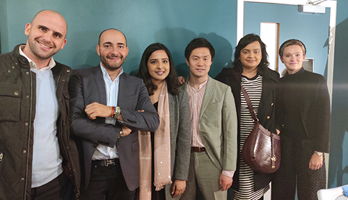 Shikha with members of the HEC Paris MBA's Retail and Luxury Club