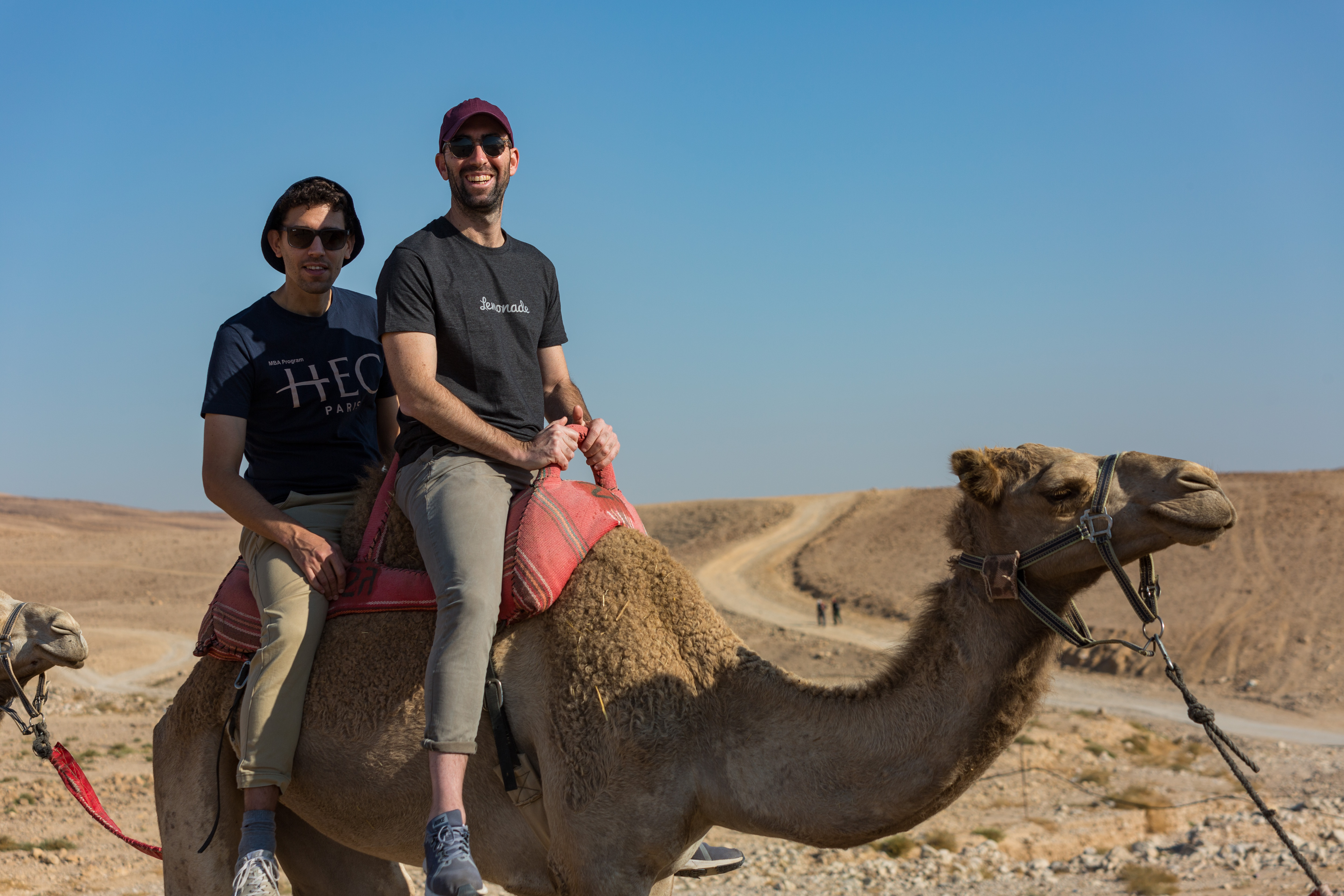 Our trek organizers, fearless on a camel