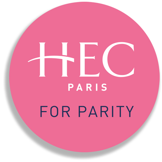 HEC Paris for Parity buttons were distributed throughout the MBA