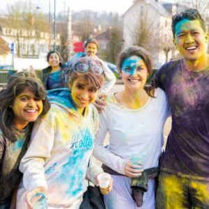 Holi Festival at HEC, co-organized by a group of MBA students