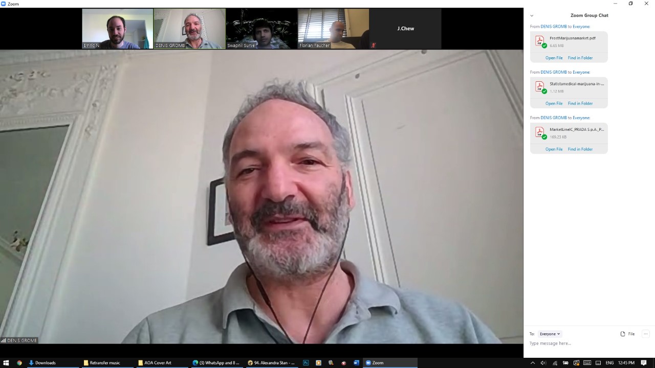 Coffee-and-Talk Zoom with an HEC Paris MBA professor (Prof. Denis Gromb), which took place after finals. Limited to 3 students per session, Professor Gromb had 8 hours blocked off for several days to talk about any topic with any student that signed up.