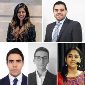 HEC's finalists include Matthieu, Anisha, Fatima, Leonardo and Mohamad