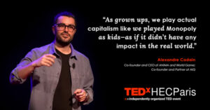 Watch Alexandre Cadain's TEDxHECParis speech, Another Game is Possible