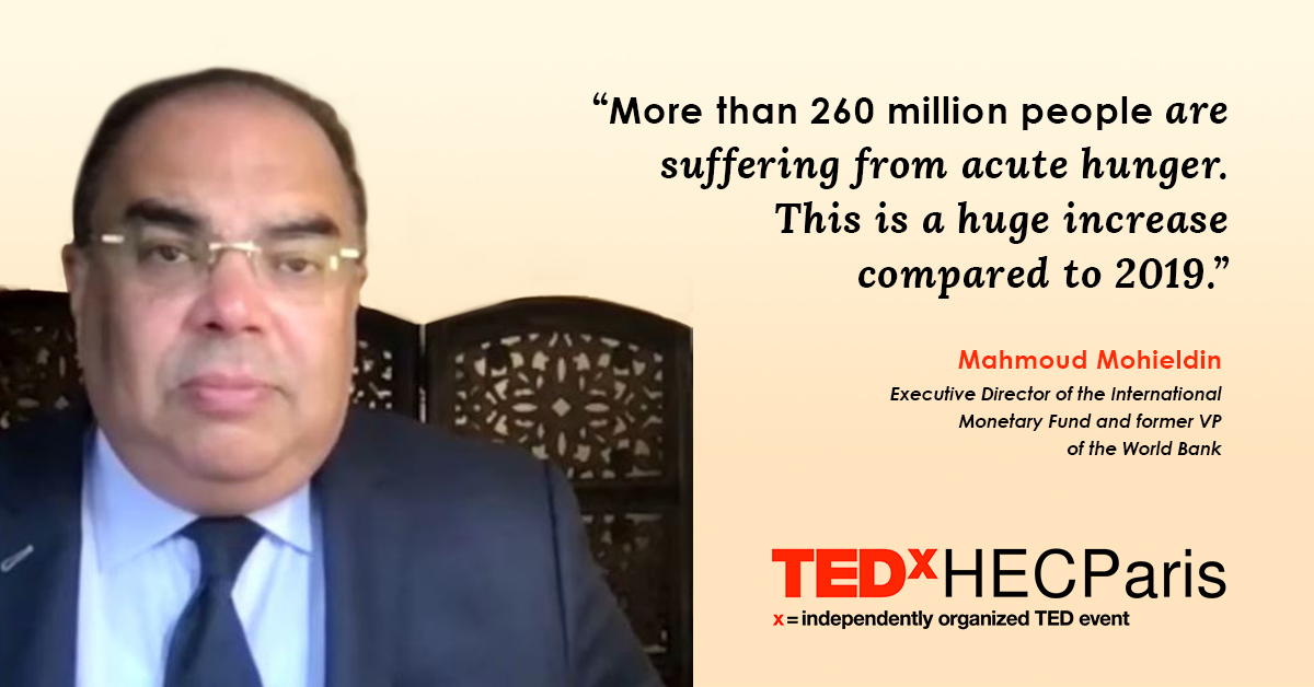 Mahmoud Mohieldin speaking at TEDx HEC Paris