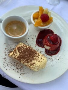 A café gourmand is a small sampling of a restaurant's desserts