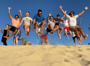 Students take the leap at the Dune du Pilat