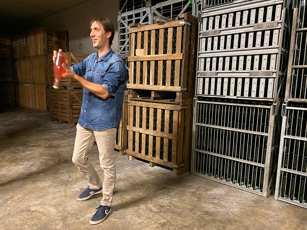 Fabien gives a personal tour of his family's Leclerc-Mondet champagne house