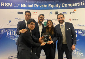 The third place team in the Rotterdam PE Case Competition